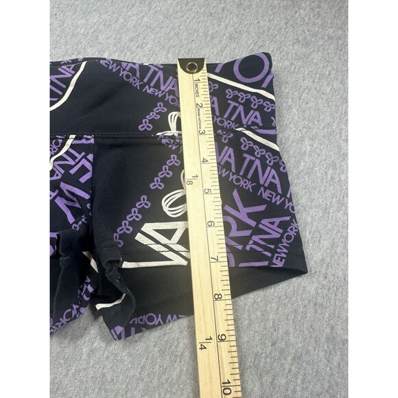 TNA (by Aritzia) Spandex Shorts Logo Purple & Black XS Y2K - Picture 2 of 7